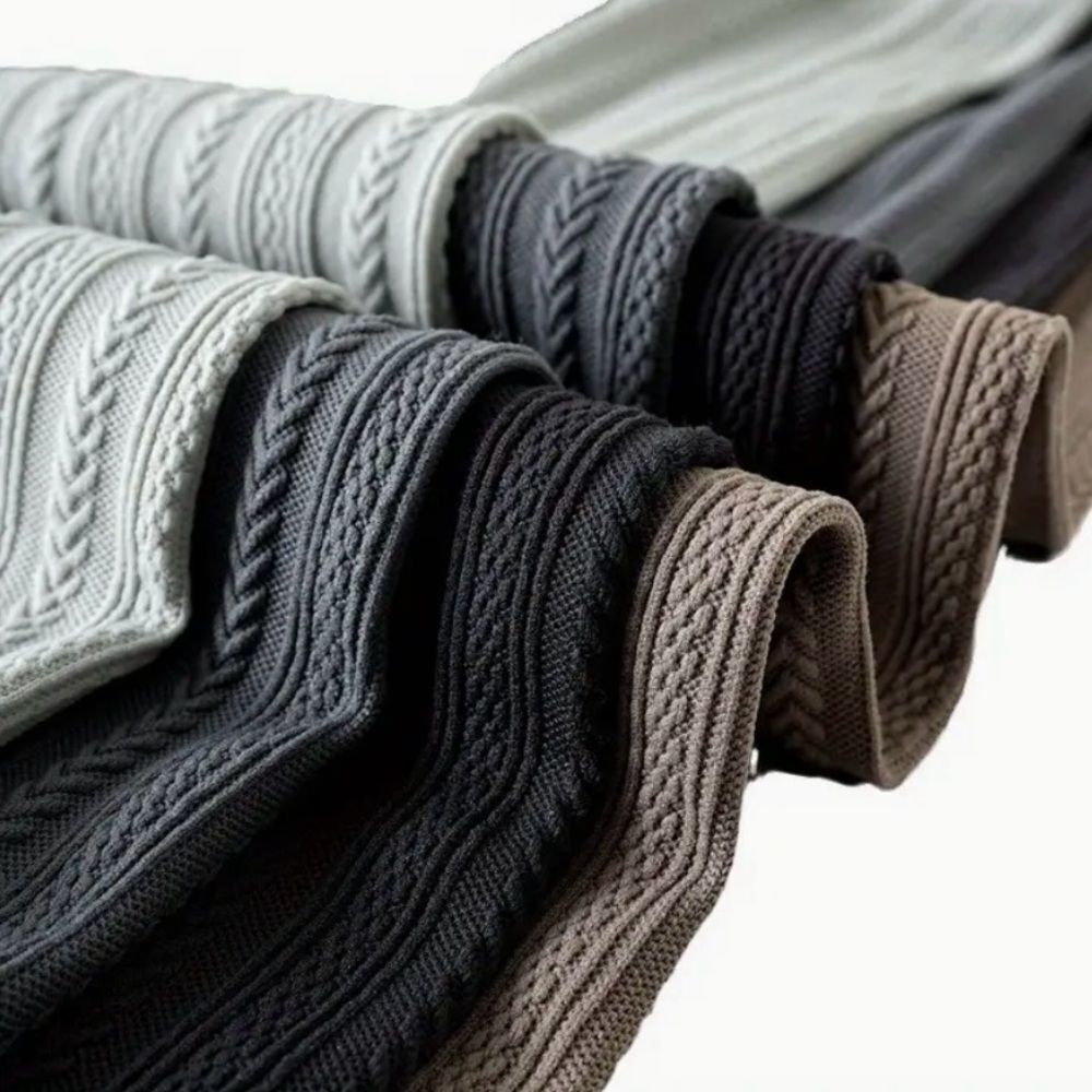 Solid ribbed taupe colored tights.